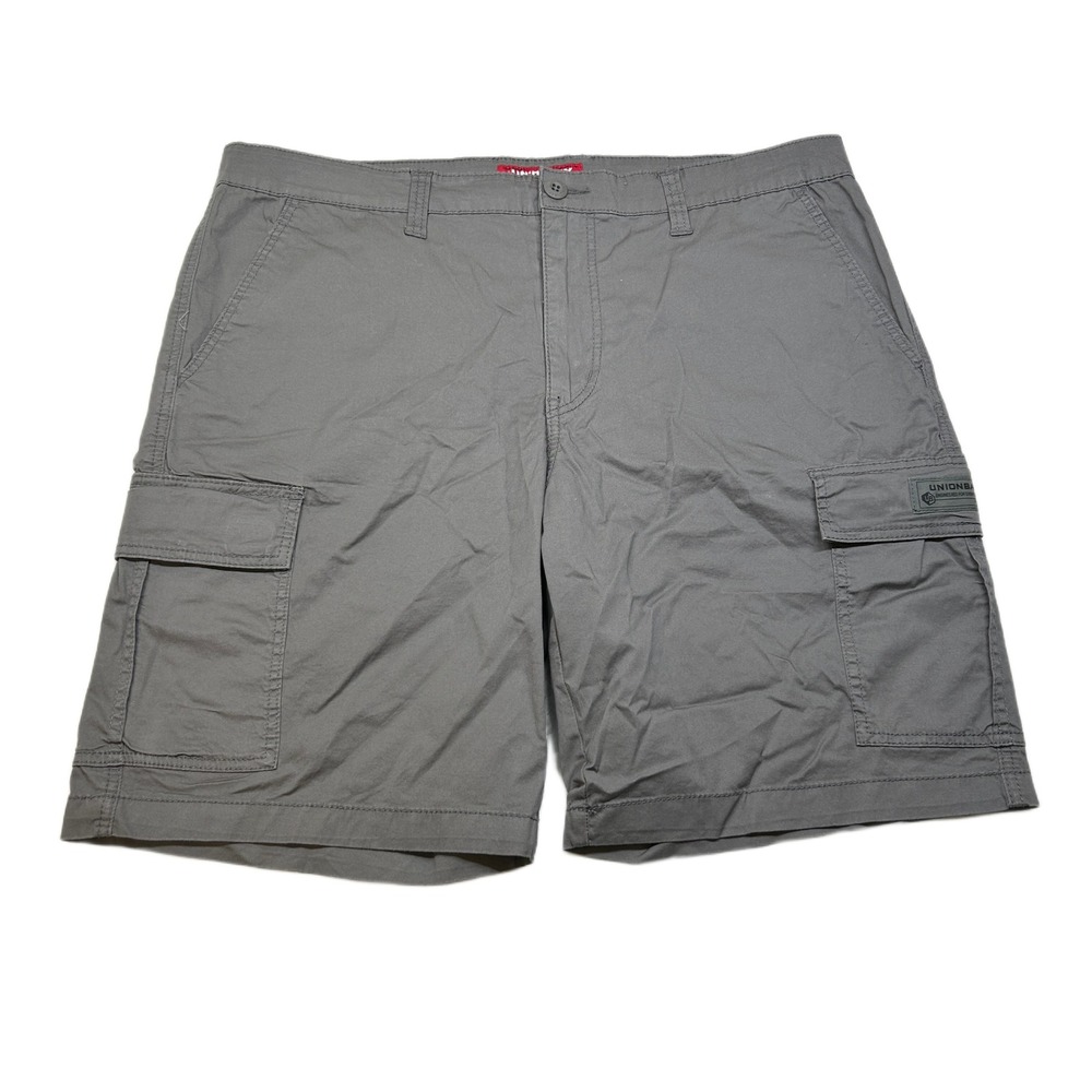 Unionbay Cargo Shorts Mens Size‎ 38 Grey Relaxed Fit Casual Outdoor